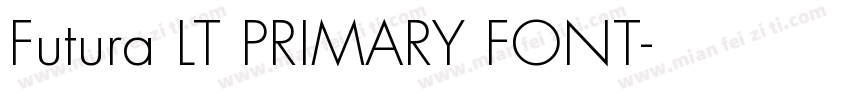 Futura LT PRIMARY FONT字体转换